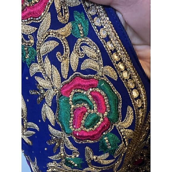 PAKISTANI INDIAN SHALWAR KAMEEZ CHIFFON, EMBROIDERY WORK DRESS. SIZE SMALL - Picture 6 of 11